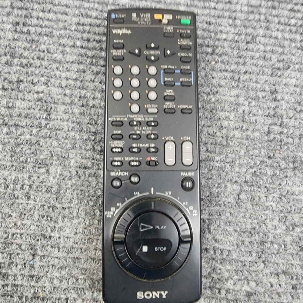 Sony RMT-V140A‎ TV VTR VCR Plus Remote Control for SLV-770HF SLV-771HF Tested